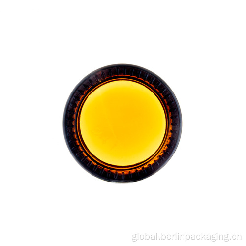 Jam Glass Jar Straight Sided Round Amber Glass Jar For Food & Cosmetic Manufactory